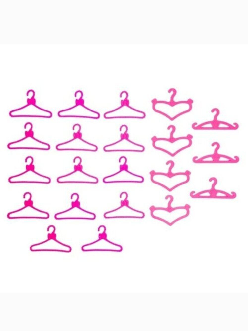 NWOT Barbie Pink Doll‎ Clothes Hangers Lot (Set of 21)